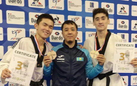 Казахстан завоевал две медали на турнире по таеквондо French open
