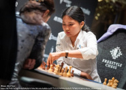 Бибисара Асаубаева сохраняет лидерство на Кипре после ничьей с экс-чемпионкой мира