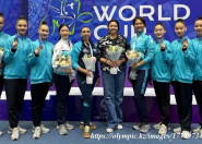 Қазақстан көркем гимнастикадан Ташкенттегі Әлем кубогы кезеңінде күміс жүлдеге ие болды