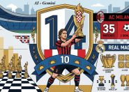 Модрич назван футболистом года в Хорватии. В 14-й раз