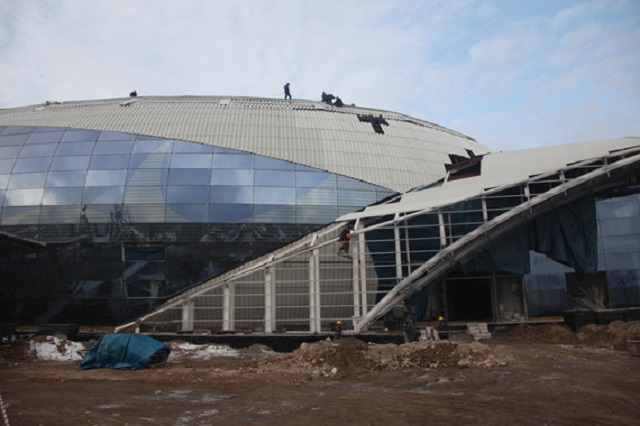 Строительство Ледовой арены